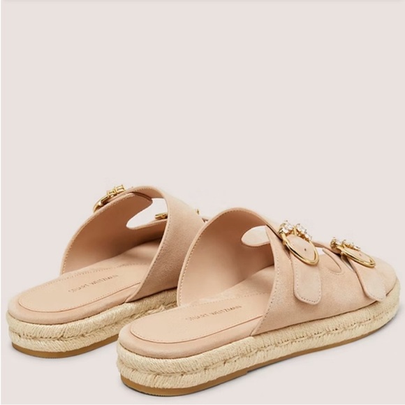 NWT STUART WEITZMAN Espadrille Flat Slide Size 9 - Picture 3 of 14